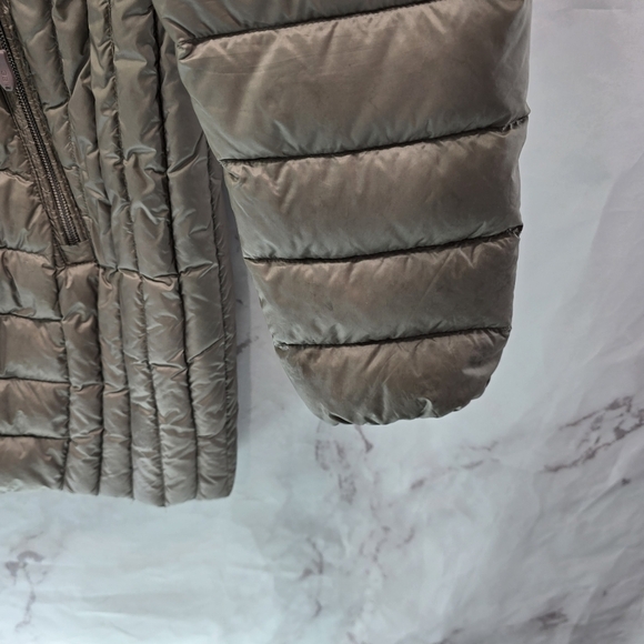 Aventura Down Puffer Jacket Womens XS Brown Parka Coat Hood Long FP Packable - Picture 4 of 15